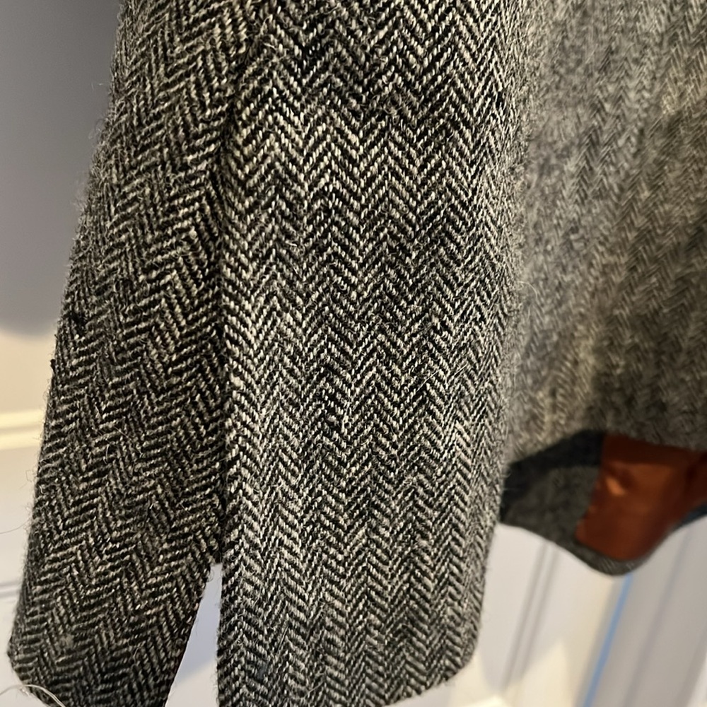 MENS GREY WOOL LONG JACKET - Picture 8 of 9
